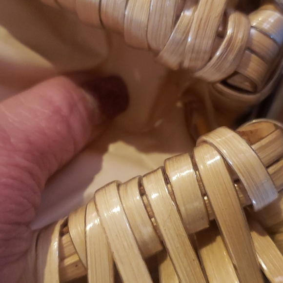 Vintage straw purse with handles - Picture 10 of 10